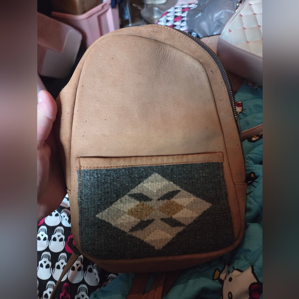 MZ Trade Mini Backpack Real Leather